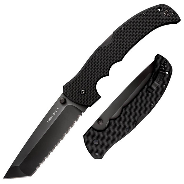 Cold Steel 27TXLCTS XL Recon 1 Tanto 5-1/2" CTS-XHP Serrated Blade, G10 Handles