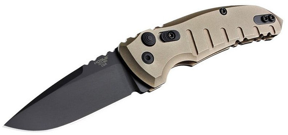 Hogue A01-MicroSwitch Automatic Folder Drop Point 2.75" Blade