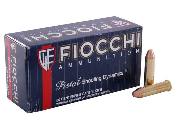 Fiocchi .357 Magnum 142gr FMJ Truncated Cone Ammunition 50rds