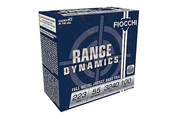 Fiocchi .223 Remington 55gr FMJ Ammunition 100rds