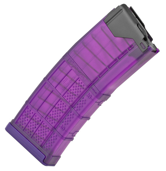 買付注文実物 ランサー マガジン 紫 L5AWM 30 MAGAZINE Translucunt Purple M16 M4 HK416 30連 5.56x45mm 透明 マグ 30rd Mag トレポン PTW 2 パーツ