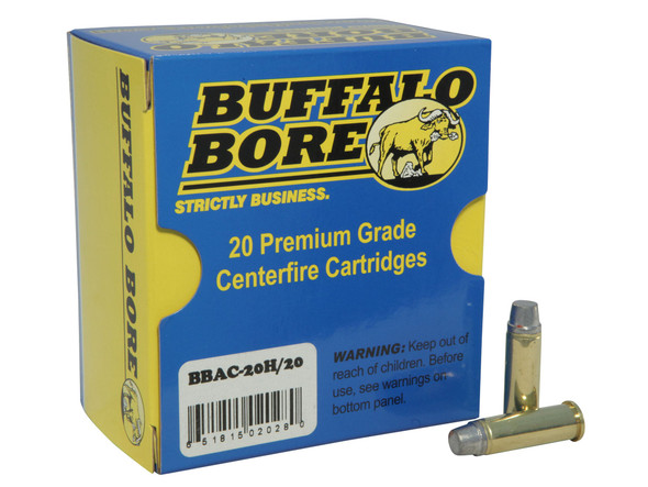 Buffalo Bore .38 Special +P 158gr Hard Cast Ammunition 20-Rounds