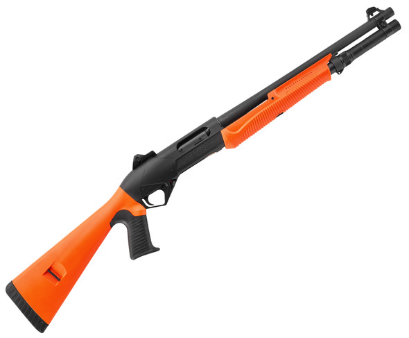 Benelli Super Nova 12GA Tactical Pump Shotgun Less Lethal Orange Configuration