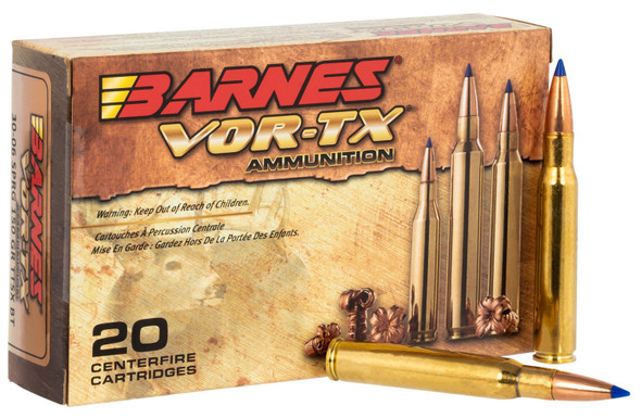 Barnes VOR-TX .30-06 Springfield 150gr TTSX Boat Tail Ammunition 20-Rounds