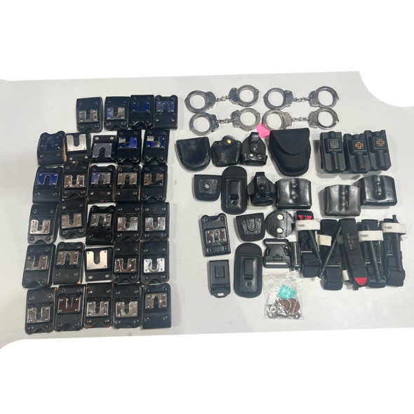 Lot of 50+ Pieces of Police Duty gear, Police trade  