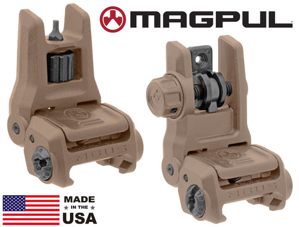 MagPul MBUS 3 Front & Rear Sight Sets FDE
