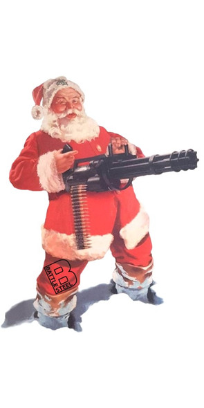 BattleSteel® Limited Edition Santa Clause Sticker 3/Pack