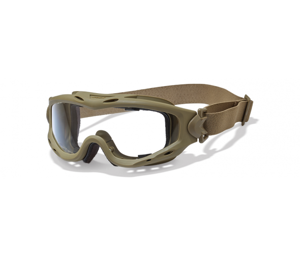 Wiley X Spear SP29T Goggles Tan /Clear Smoke Grey