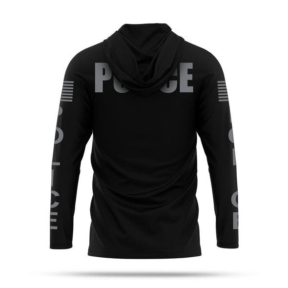 13 Fifty Apparel Uno Men's Long Sleeve Hooded Police Shirt