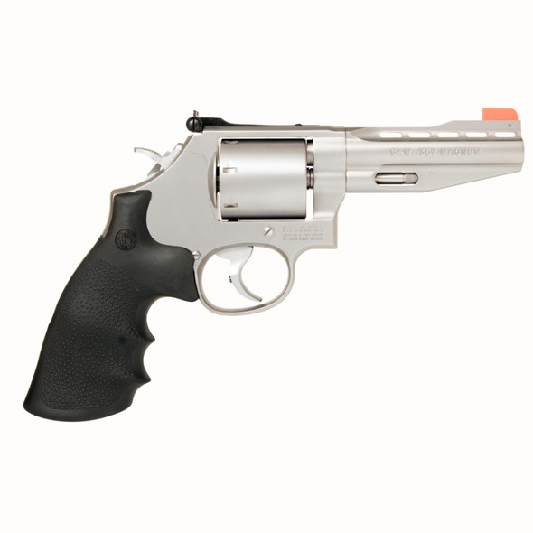 Smith & Wesson Model 686 Performance Center 357 Mag or 38 S&W Spl +P Stainless Steel 4" Vent Rib Barrel, 6rd Unfluted Cylinder & L-Frame, Chromed Custom Teardrop Hammer & Trigger With Stop, Internal Lock