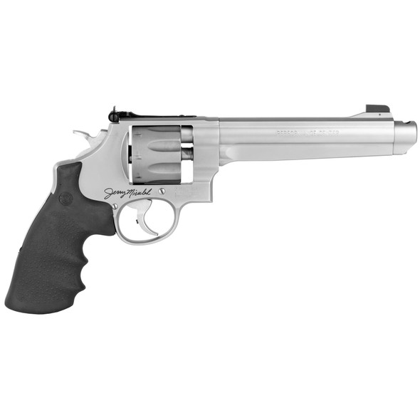 Smith & Wesson Model 929 Performance Center 9mm Revolver w/ 6.50" Stainless Barrel, 8rd Titanium Cylinder, Chromed Teardrop Hammer & Jerry Miculek Signature