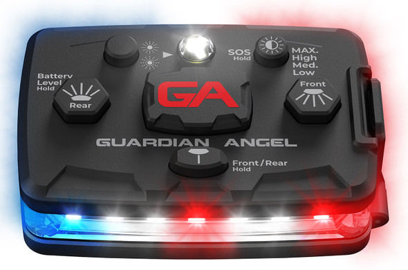 Guardian Angel Law Enforcement Red/Blue Wearable Safety Police Light Blue/Red/White