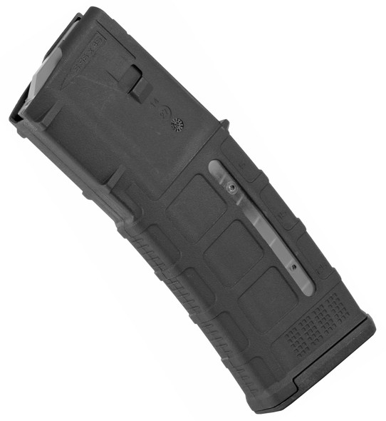 The next-generation PMAG 30 AR/M4 GEN M3 Window is a 30-round 5.56x45 NATO (.223 Remington) polymer magazine for AR15/M4 compatible weapons that features transparent windows to allow rapid visual identification of approximate number of rounds remaining. Along with expanded feature set and compatibility, the GEN M3 Window incorporates new material technology and manufacturing processes for enhanced strength, durability, and reliability to exceed rigorous military performance specifications. While the GEN M3 is optimized for Colt-spec AR15/M4 platforms, modified internal and external geometry also permits operation with a range of additional weapons such as the HK 416/MR556A1/M27 IAR, British SA-80, FN SCAR MK 16/16S, and others.