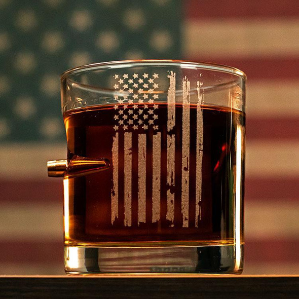 Benshot Patriotic 11oz Rocks Glass