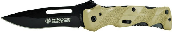 Smith & Wesson SWBLOP2D Black Ops Desert Spring Assist Knife