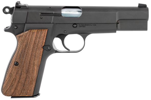 Springfield Armory HP9201 SA-35 9mm Luger 15+1 4.70" Cold Hammer Forged Barrel, Matte Blued Carbon Steel Frame & Serrated Slide, Checkered Walnut Grip & White Dot Front/Serrated Rear Sights 