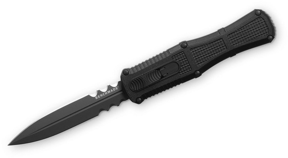 Benchmade 3370SGY Claymore OTF AUTOMATIC Knife 3.89" Combo Edge BLACK