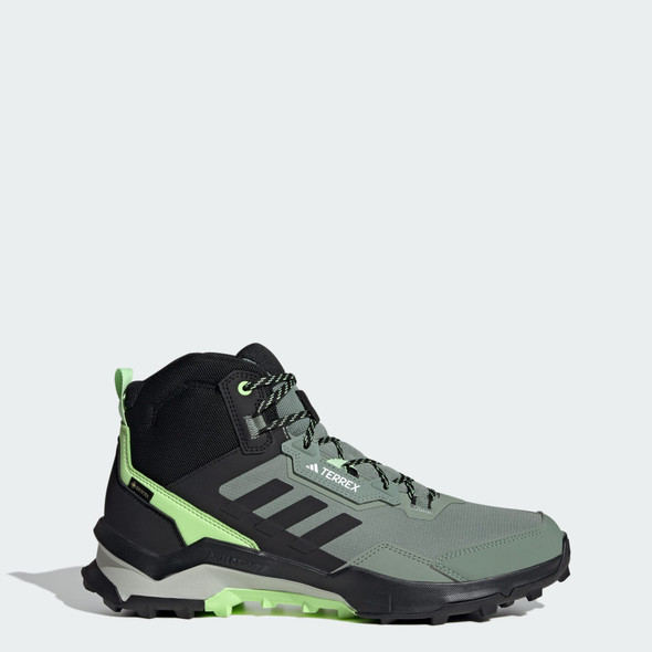 Adidas IE2581 Terrex Ax4 Mid Gore-Tex Silver Green Hiking Shoes