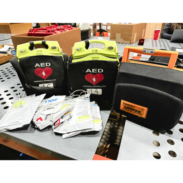 Lot of 3pc AED kit, Police Trade, Not Tested 