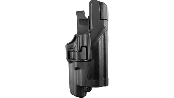 BlackHawk Level 3 SERPA Light Bearing Holster, Beretta 92/Beretta 96/Beretta M9A1, Right Hand, Plain, Black, 44H504PL-R 