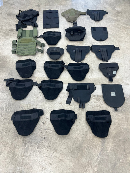 Lot of 22pc Assorted Level 3A Armored Groin Protectors