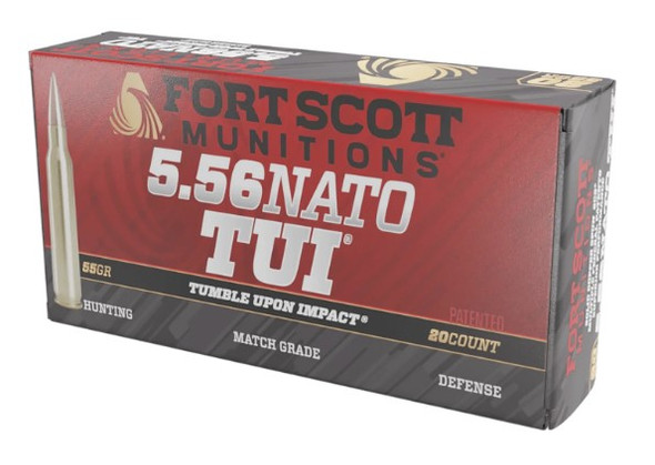 Fort Scott  5.56 NATO TUI 55gr Ammunition 20-Rounds