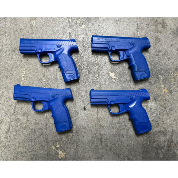 Lot of 4pc Steyr M9 Training Blue Guns NEVER ISSUED