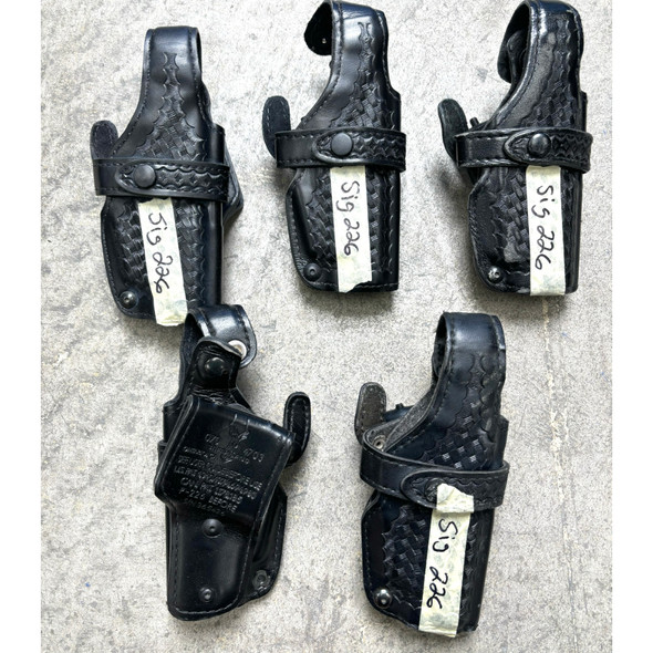 Lot of 5pc SIG 226 Basketweave Duty Holster, Police Trade