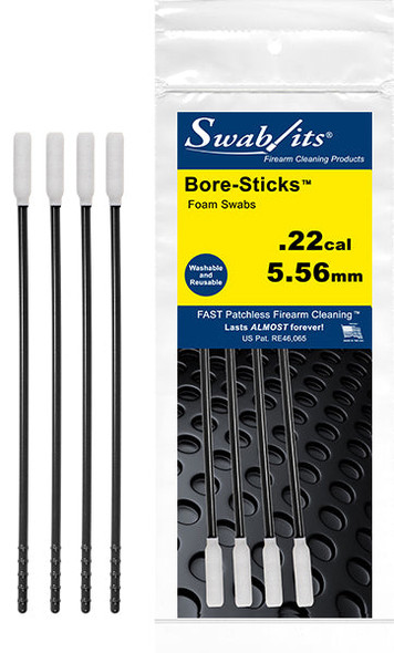 Swab-Its .22cal/5.56mm One-Piece Rod W/Swab Cleaning Tool Bore-Sticks