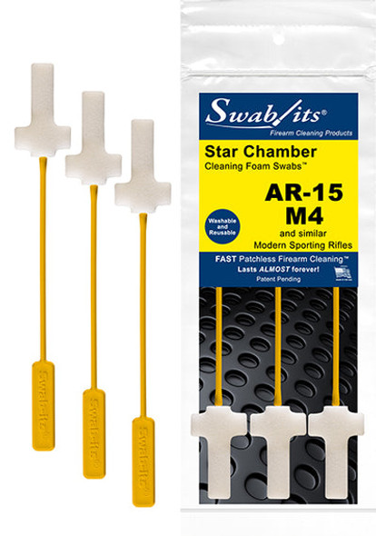 Swab-Its AR-15/M4 Modern Sport Rifle (MSR) Star Chamber Cleaning Foam Swabs