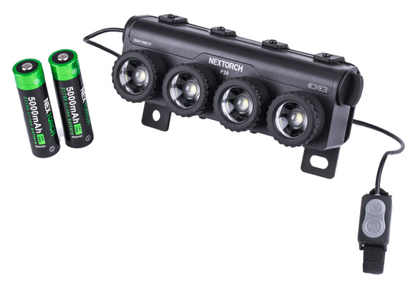 NexTorch WL50 IR Dual White and Infrared Gun Light 860 Lumens On