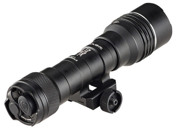 Get extreme beam reach with 105,000 candela! The multi-fuel ProTac® Rail Mount HP-X Pro shines far and bright, penetrating smoke, fog, and photonic barriers. Its Jack-Cap® tail cap switch offers operational switch redundancy with both push-button operation or remote pressure switch operation. Get extreme beam reach with 105,000 candela! The multi-fuel ProTac® Rail Mount HP-X Pro shines far and bright, penetrating smoke, fog, and photonic barriers. Its Jack-Cap® tail cap switch offers operational switch redundancy with both push-button operation or remote pressure switch operation.
