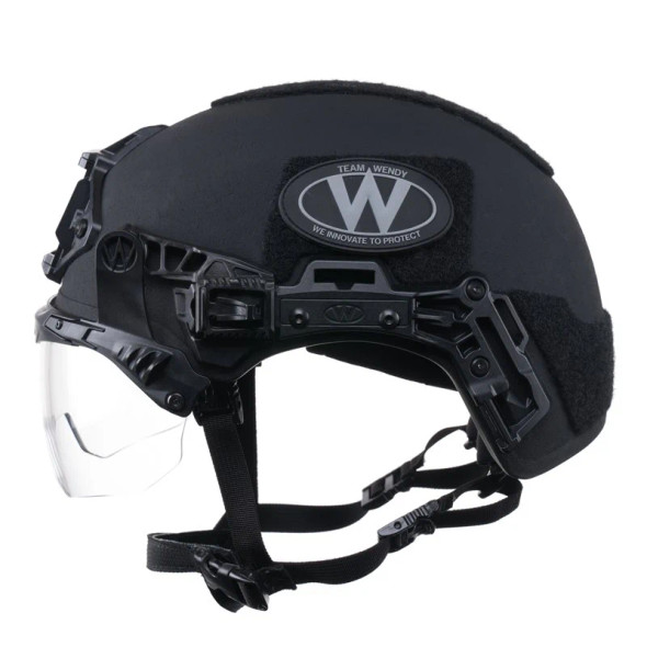 Team Wendy EXFIL® Clear Lens/Black Ballistic Visor V2