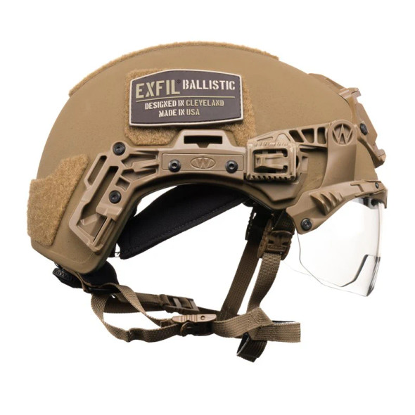 Team Wendy EXFIL® Clear Lens/Coyote Brown Ballistic Visor V2