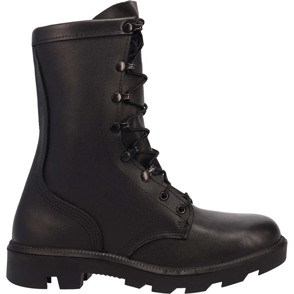 McRae 6189 Black All-Leather Combat Boot w/Panama Sole On Sale