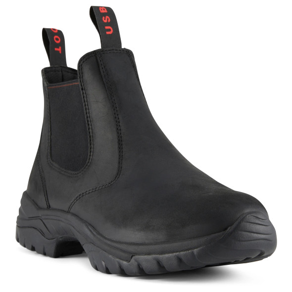 Vanish Vintage Crazy Horse Chelsea Black Boots Vanish Vintage Crazy Horse Chelsea Black Boots