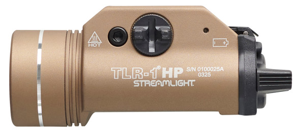 Streamlight 59151 TLR-1 HP High-Candela Rail-Mounted Tactical Light FDE 1000 Lumens / 65000 Candela