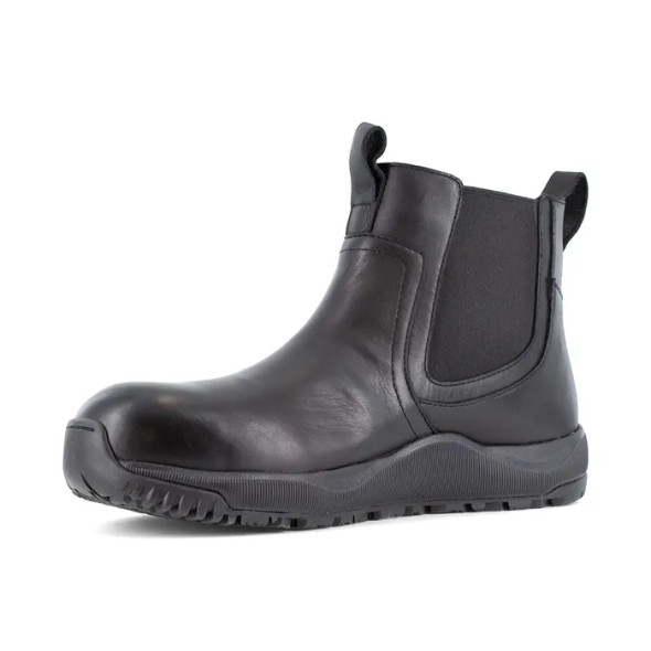 Volcom VM30706 Men's Composite Toe Slip-On Station Tactical Work Black Boot