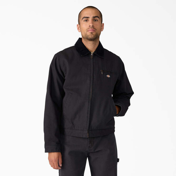 Dickies Men's Black 758 Blanket Lined Duck Jacket