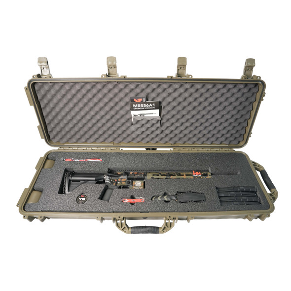 H&K 75th Anniversary MR556A1 Flecktarn Rifle w/(4) 30rd Mags, Houge Knife & Custom Hardcase