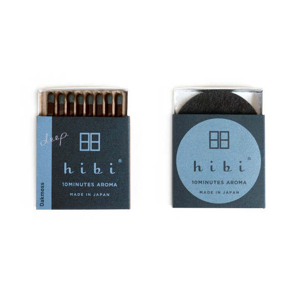Hibi Match Oakmoss Box of 8 Incense Matches