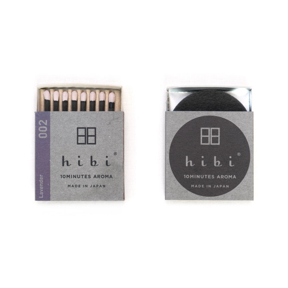 Hibi Match Lavender Box of 8 Incense Matches