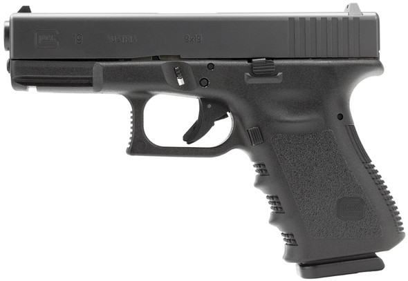 Glock 19 9mm Pistol w/ Night Sights & 2, 10rd Mags, *CA Compliant