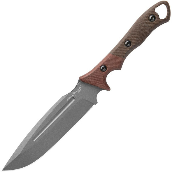 Tops Knives VTAC-05 Viking Tactics Norseman Fixed Blade Knife 5.88"  Plain Edge