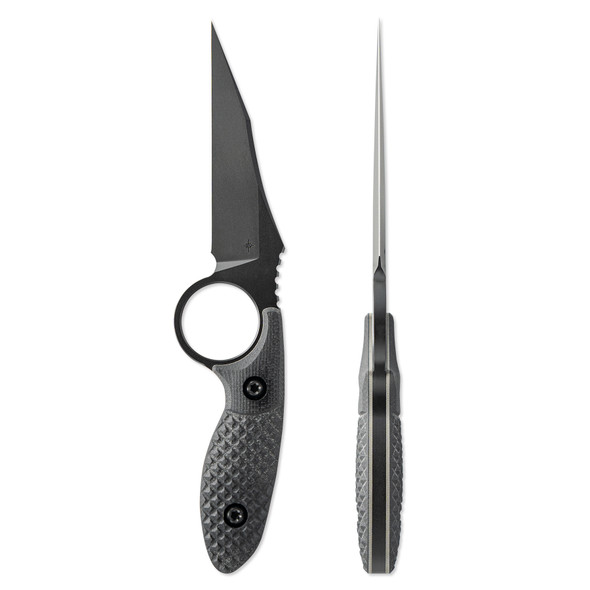 Toor Cortano Fixed Blade Knife 3.2" Plain Edge SOCOM Black