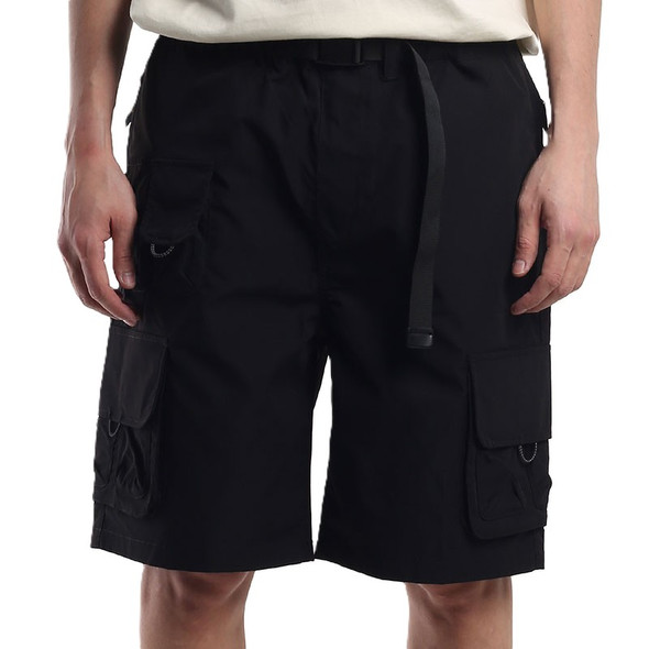 Alpha Industries Belted Cargo Black Shorts