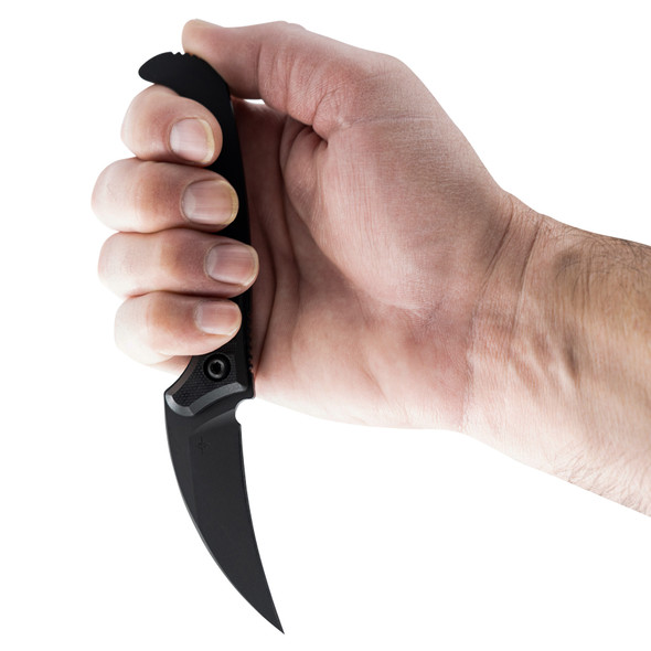 Toor Pincer Fixed Blade 2.5" Plain Edge Socom Black