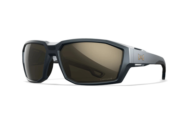 Wiley X Alpine Matte Graphite Grey Frame with Captivate Tungsten Mirror Lenses Sunglasses