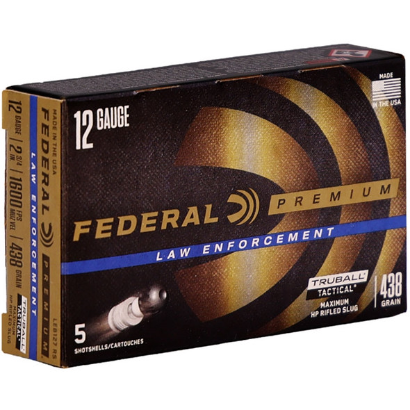 Federal Law Enforcement 12 Gauge Ammo 2 ¾” 1 oz Rifled Slug - 250 Rounds