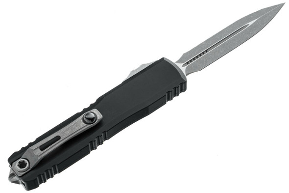 Microtech 11224-12AP Ultratech Gen IV D/E - Black Handle - Apocalyptic Blade